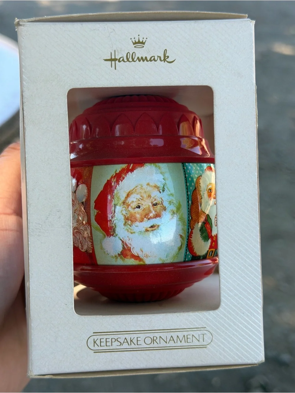 Hallmark Red Santa Vintage-Style Keepsake Ornament